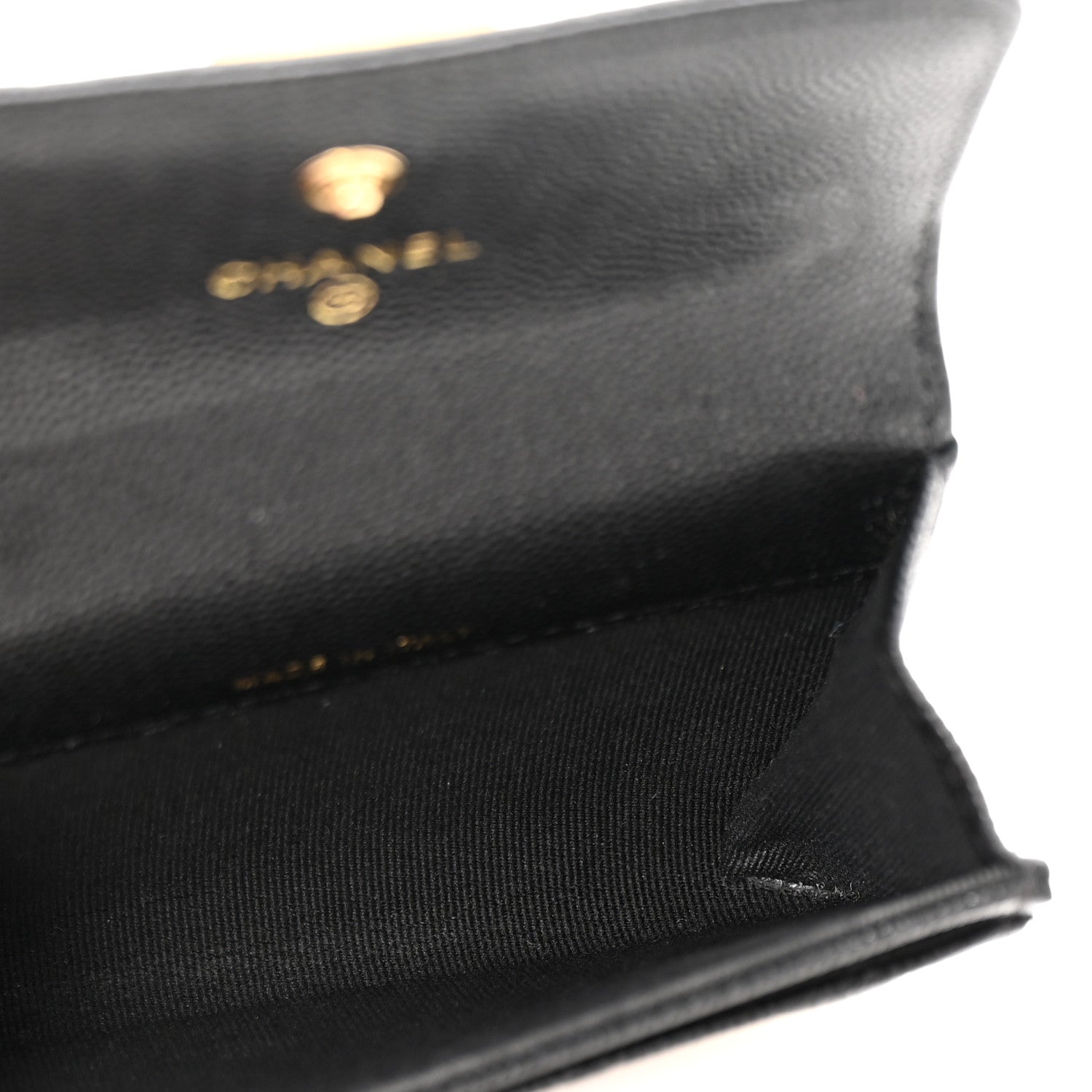 Chanel Caviar Quilted Boy Flap Card Holder Black 5 of 10