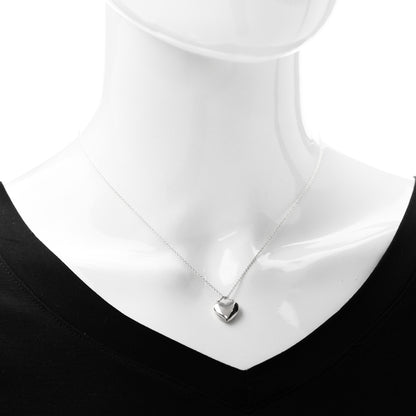 Tiffany Sterling Silver Puffy Heart Pendant Necklace 2 of 7