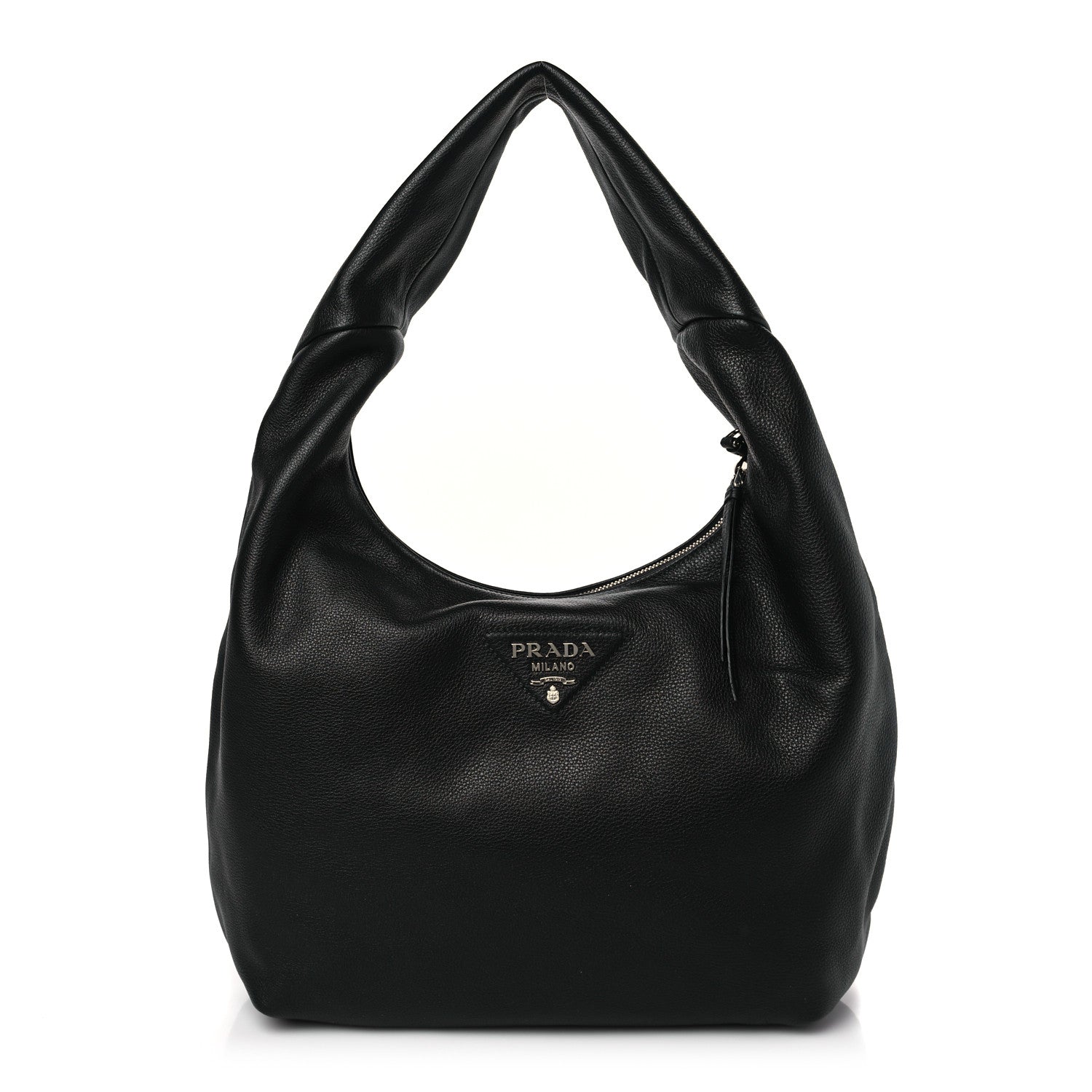 Prada Vitello Daino Hobo Black 1 of 9