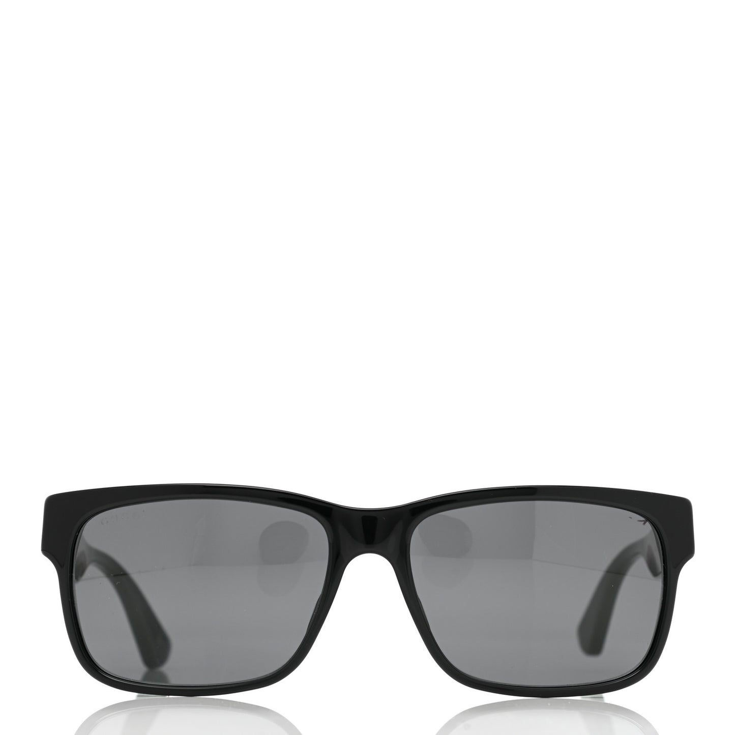 Acetate Square Frame Web Sunglasses GG0340S Black