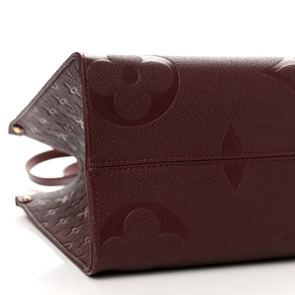 Louis Vuitton Empreinte Monogram Giant Onthego MM Wine 8 of 9