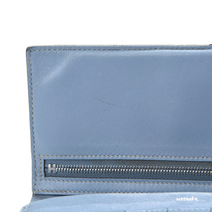Hermes Box Bearn Gusset Wallet Blue Jean 11 of 16