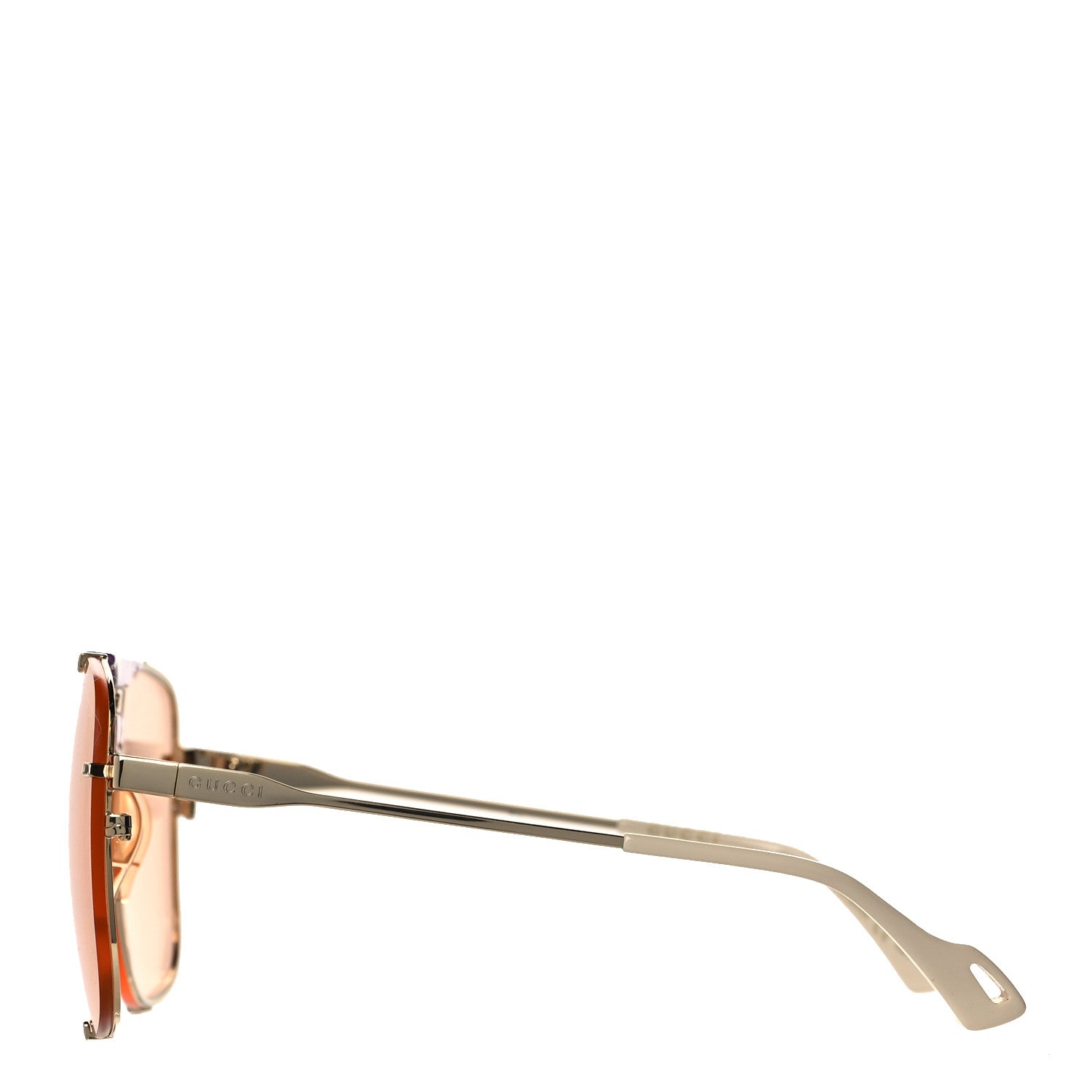 Gucci Metal Square Frame Sunglasses GG0739S Brown 4 of 7