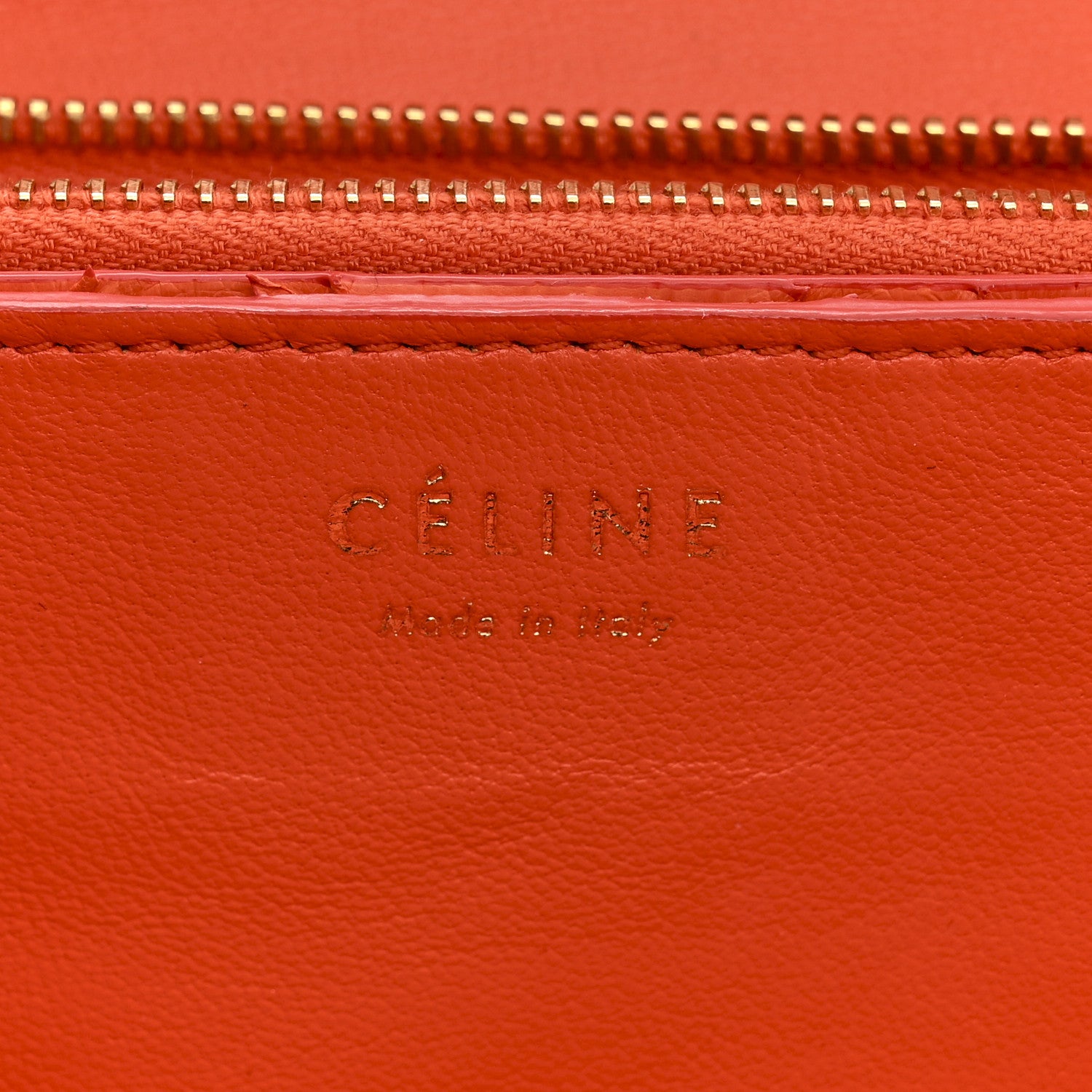Celine Snakeskin Classic Box Flap Orange 6 of 24