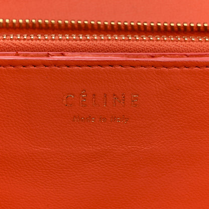 Celine Snakeskin Classic Box Flap Orange 6 of 24