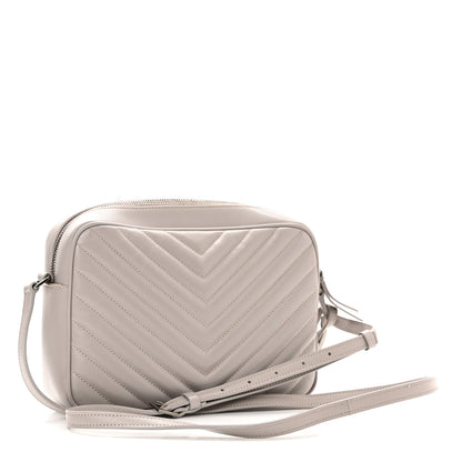 Saint Laurent Calfskin Matelasse Monogram Lou Camera Bag Granite 3 of 11