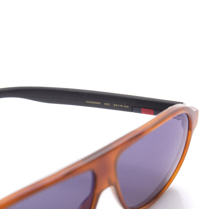 Gucci Acetate Aviator Sunglasses GG0009S Brown Blue 5 of 8
