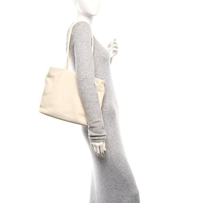 The Row Grained Calfskin Medium Portfolio Tote Ivory 2 of 10