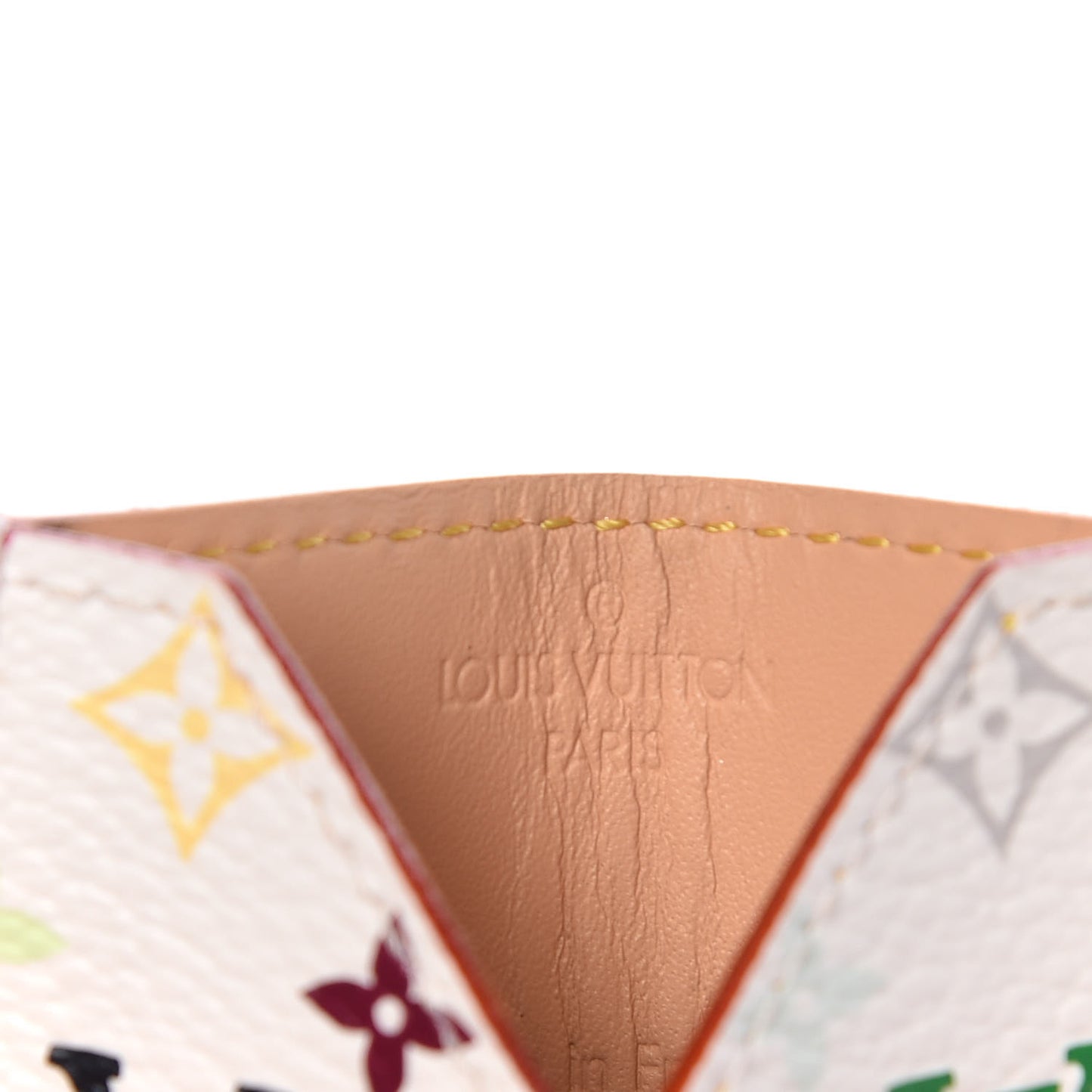 Monogram Multicolor Mirror and Case Pouch White
