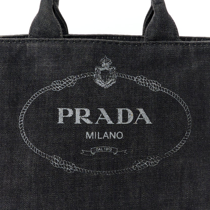 Prada Canapa Small Logo Tote Black 9 of 16
