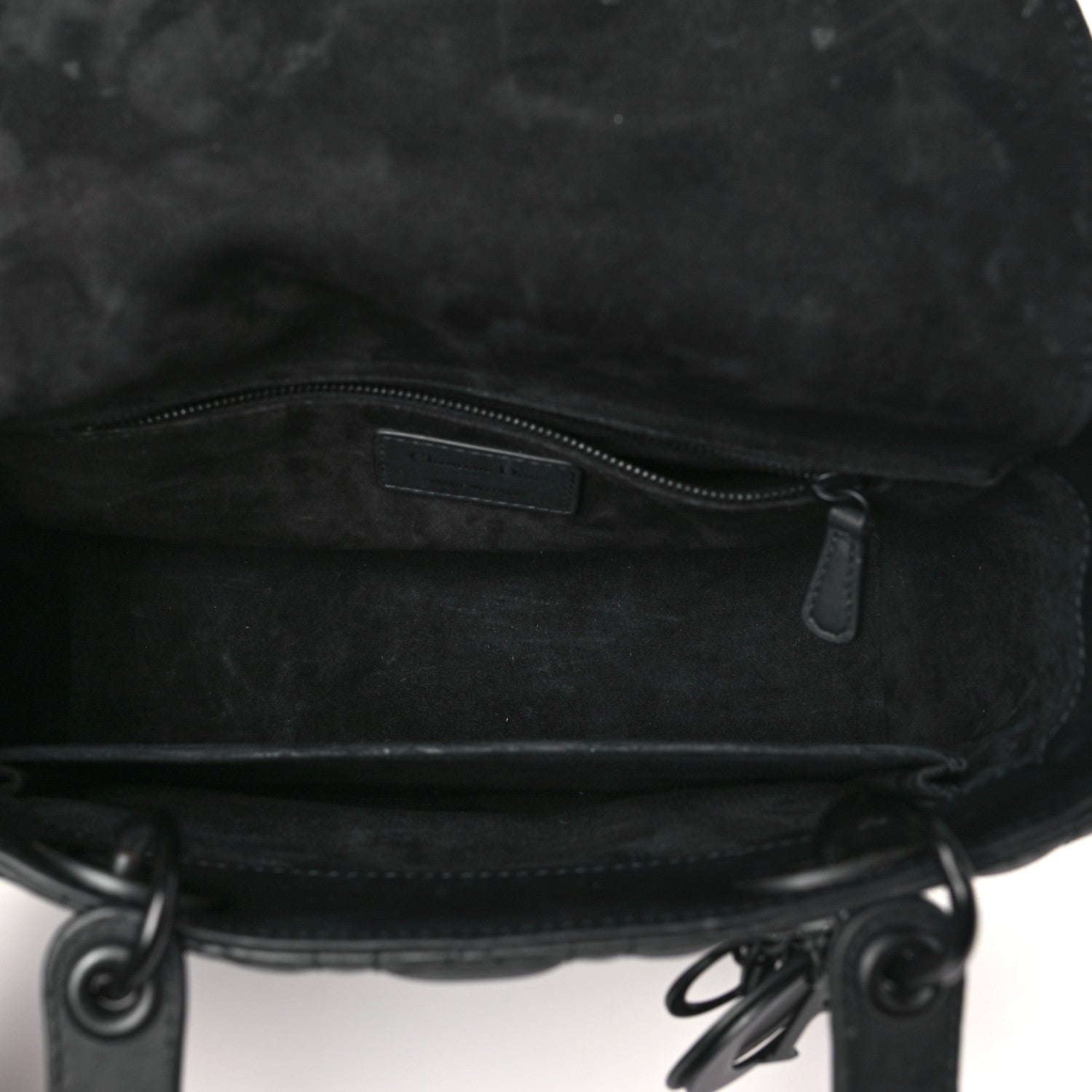 Christian Dior Ultra Matte Calfskin Cannage Medium Lady Dior Black 5 of 11