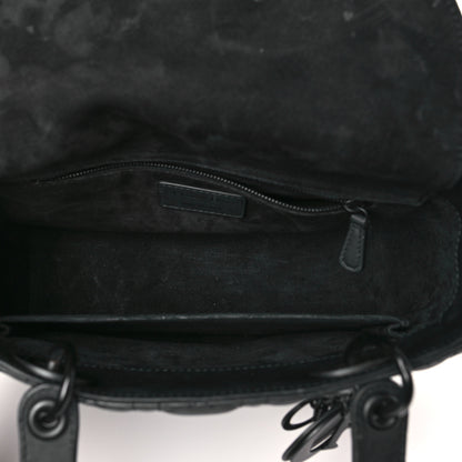 Christian Dior Ultra Matte Calfskin Cannage Medium Lady Dior Black 5 of 11