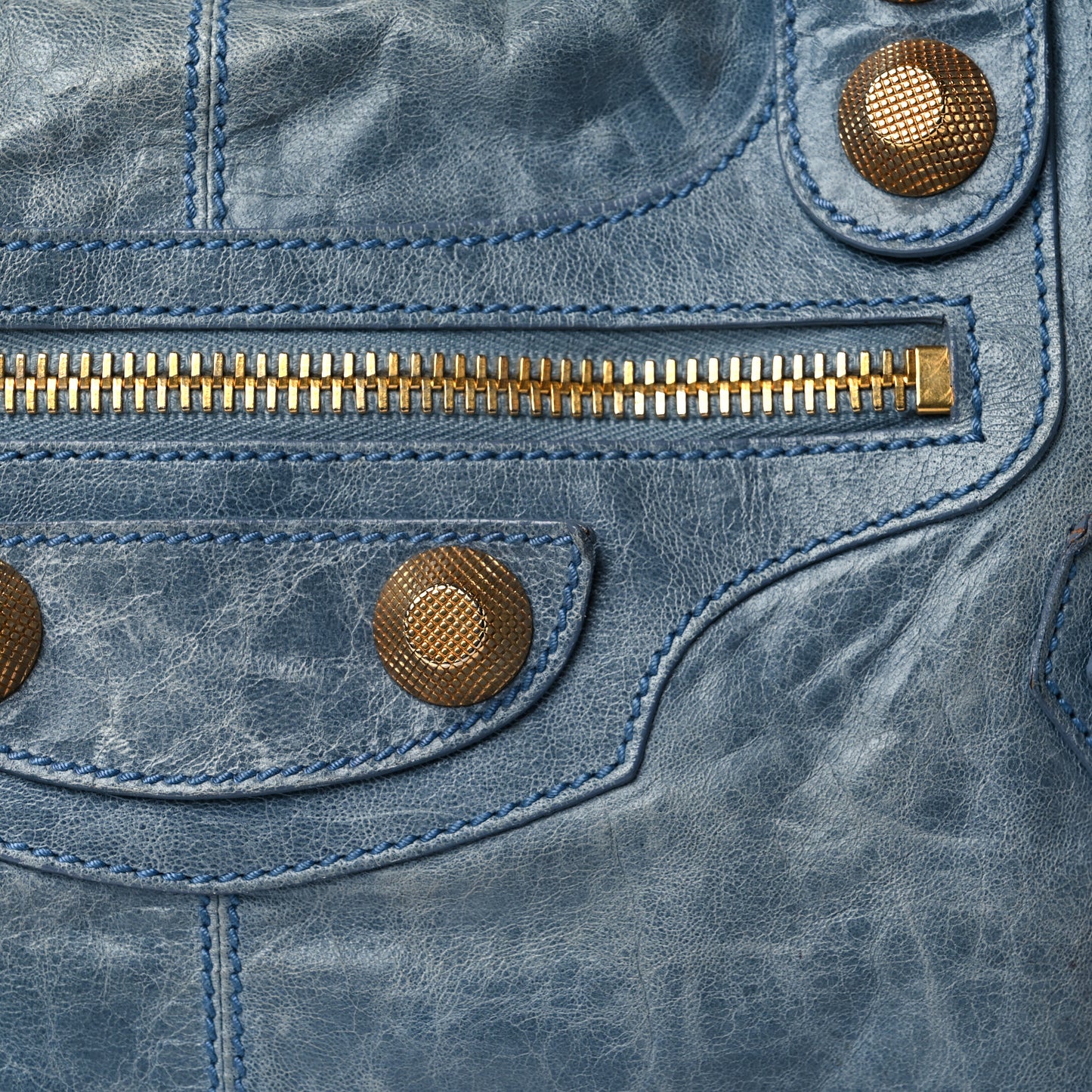 Agneau Giant 21 Gold Hardware Part Time Bleu