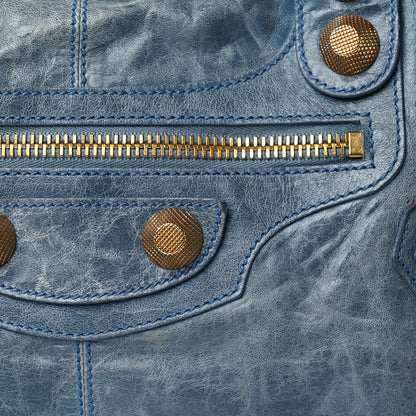 Balenciaga Agneau Giant 21 Gold Hardware Part Time Bleu 6 of 10