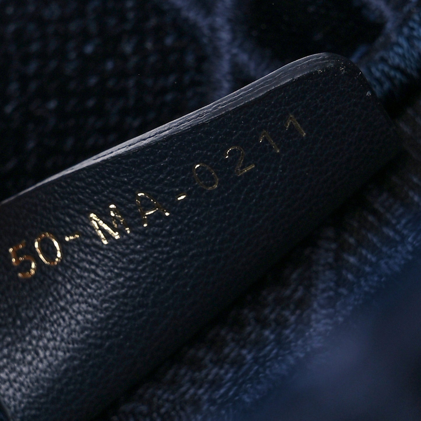 Velvet Cannage Large Book Tote Navy Blue