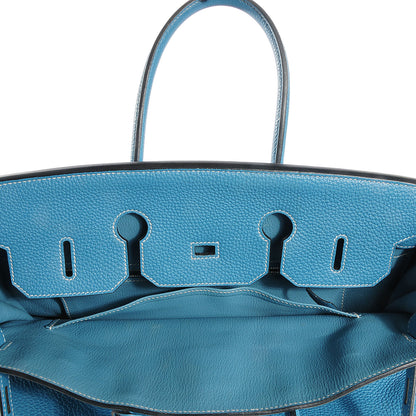 Hermes Togo Birkin 35 Blue Jean 21 of 28
