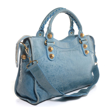 Balenciaga Agneau Giant 21 Gold Hardware S Cityky Bleu 4 of 11