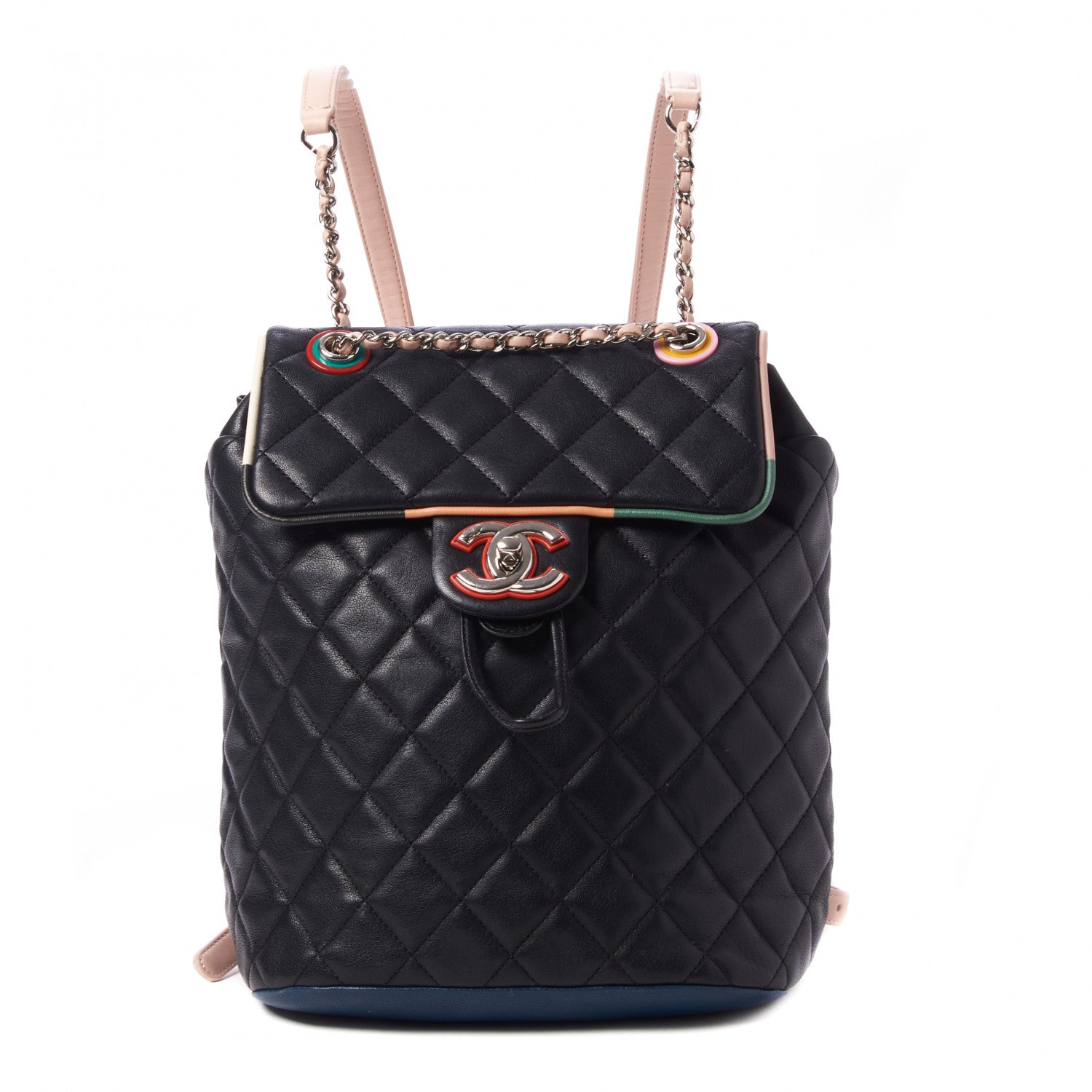 Chanel Lambskin Quilted Small Cuba Urban Spirit Backpack Black 1 of 10