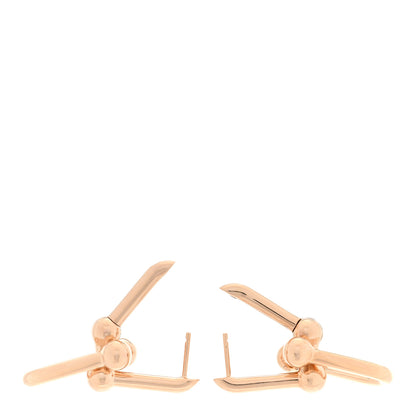 Tiffany 18K Rose Gold Large HardWear Link Earrings 3 of 4