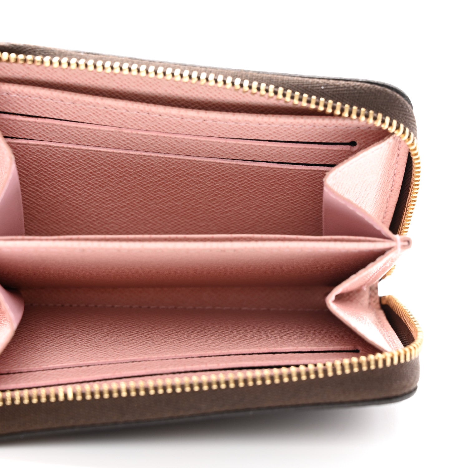 Louis Vuitton Damier Ebene Zippy Coin Purse Rose Ballerine 5 of 7