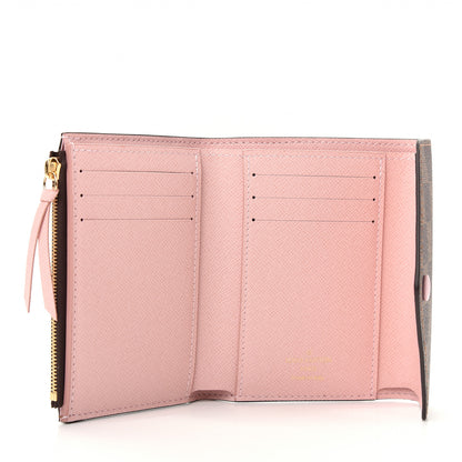 Louis Vuitton Damier Ebene Victorine Wallet Rose Ballerine 5 of 7