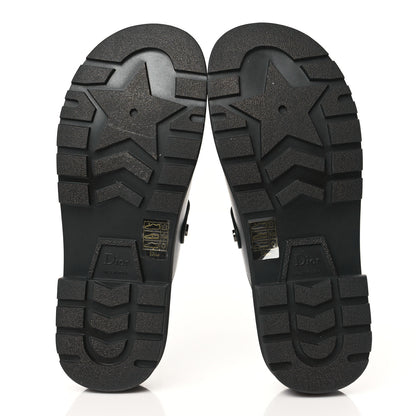 Christian Dior Calfskin Diorquake Buckled Lug Sole 15mm Clogs 38 Black 5 of 8