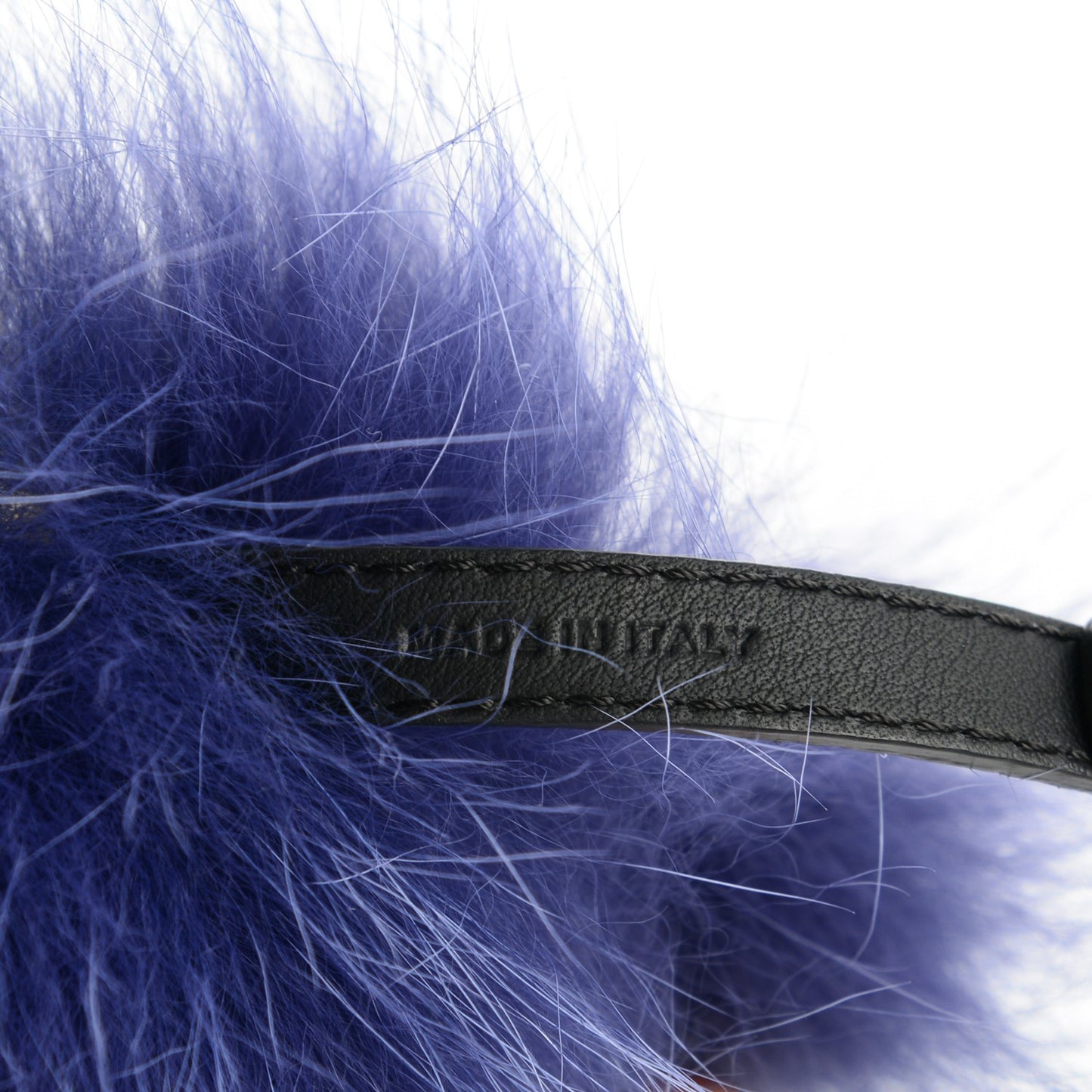 Fox Mink Rabbit Fur Vitello Flamingo Kooky Monster Bag Bug Charm Cassis Black Multicolor