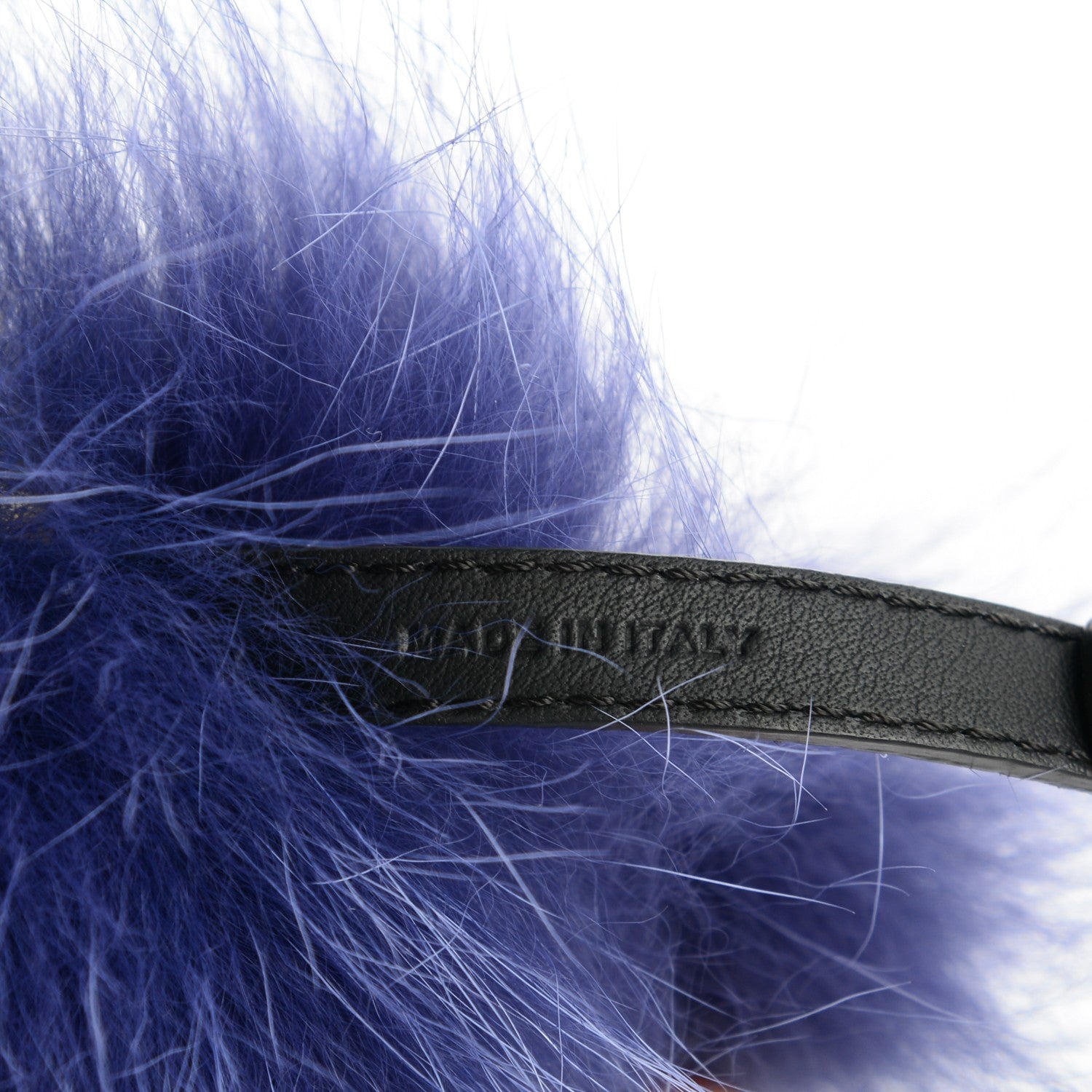 Fendi Fox Mink Rabbit Fur Vitello Flamingo Kooky Monster Bag Bug Charm Cassis Black Multicolor 4 of 4