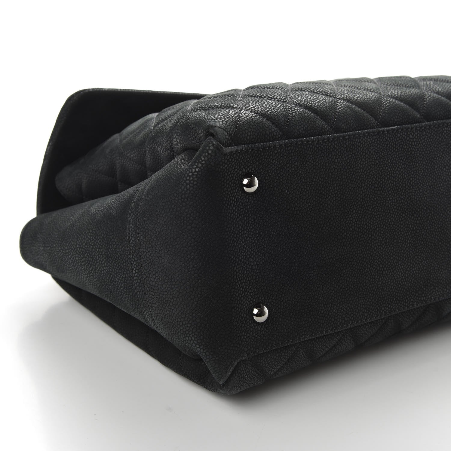 Chanel Iridescent Caviar Medium Lady Pearly Flap Black 8 of 10