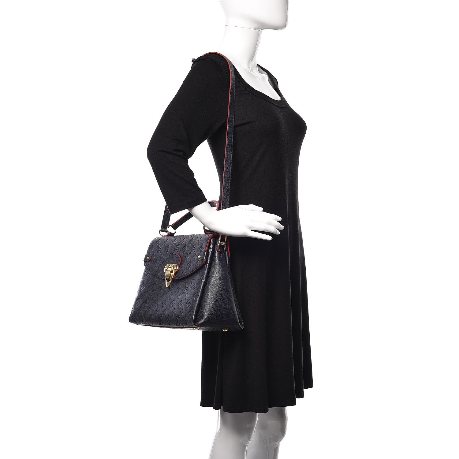 Louis Vuitton Empreinte Georges MM Marine Rouge 3 of 10