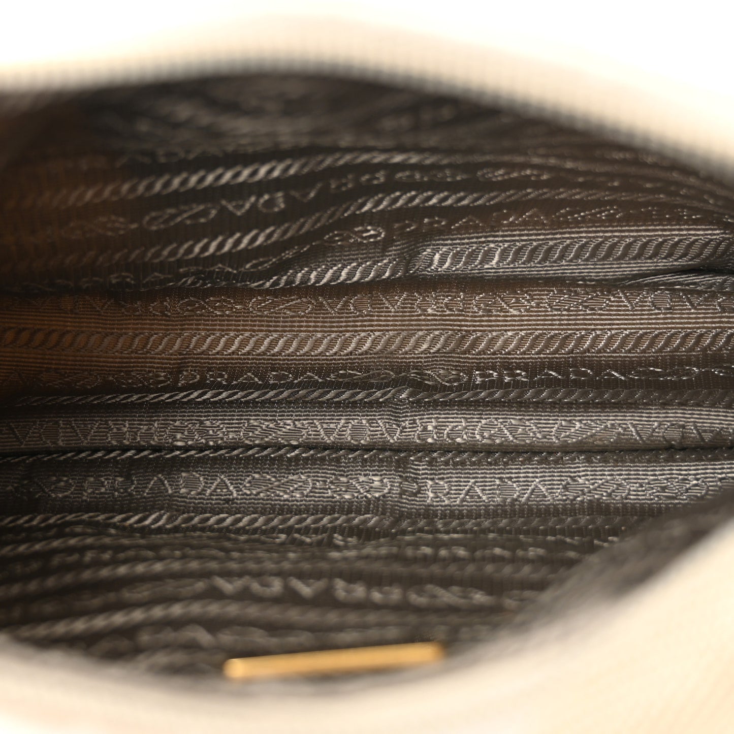 Tessuto Nylon Stitched Shoulder Bag Pomice