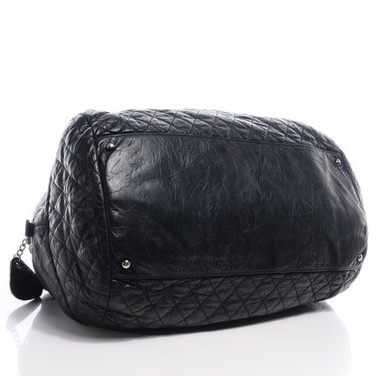 Chanel Aged Calfskin Coco Rider Bowling Bag Black 4 of 7