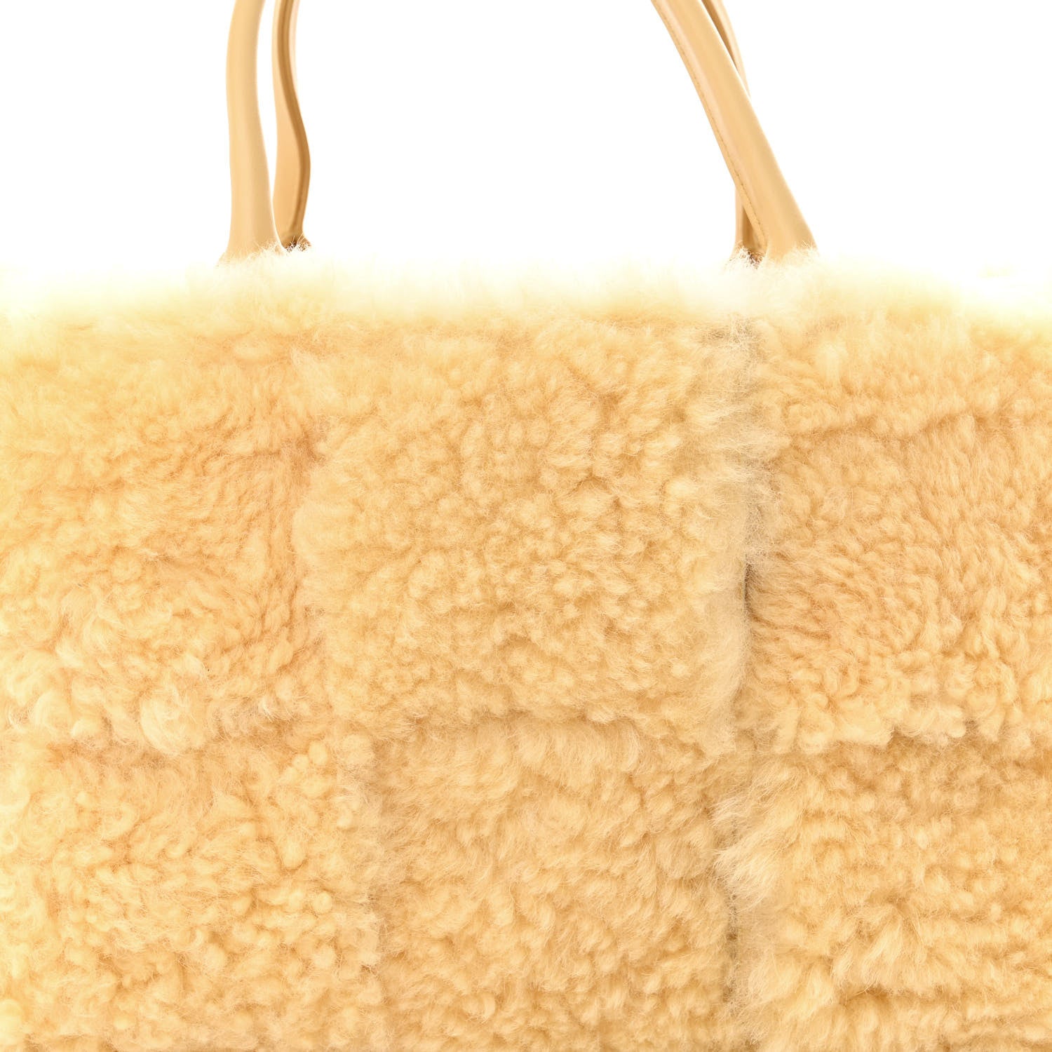 Bottega Veneta Shearling Small Intrecciato Arco Tote Teddy 8 of 10