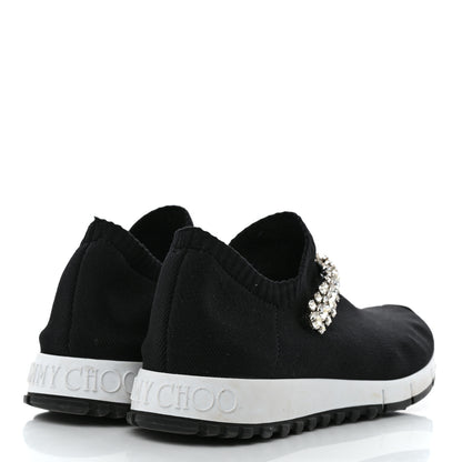 Jimmy Choo Knit Crystal Verona Sneaker 9 Black 4 of 7