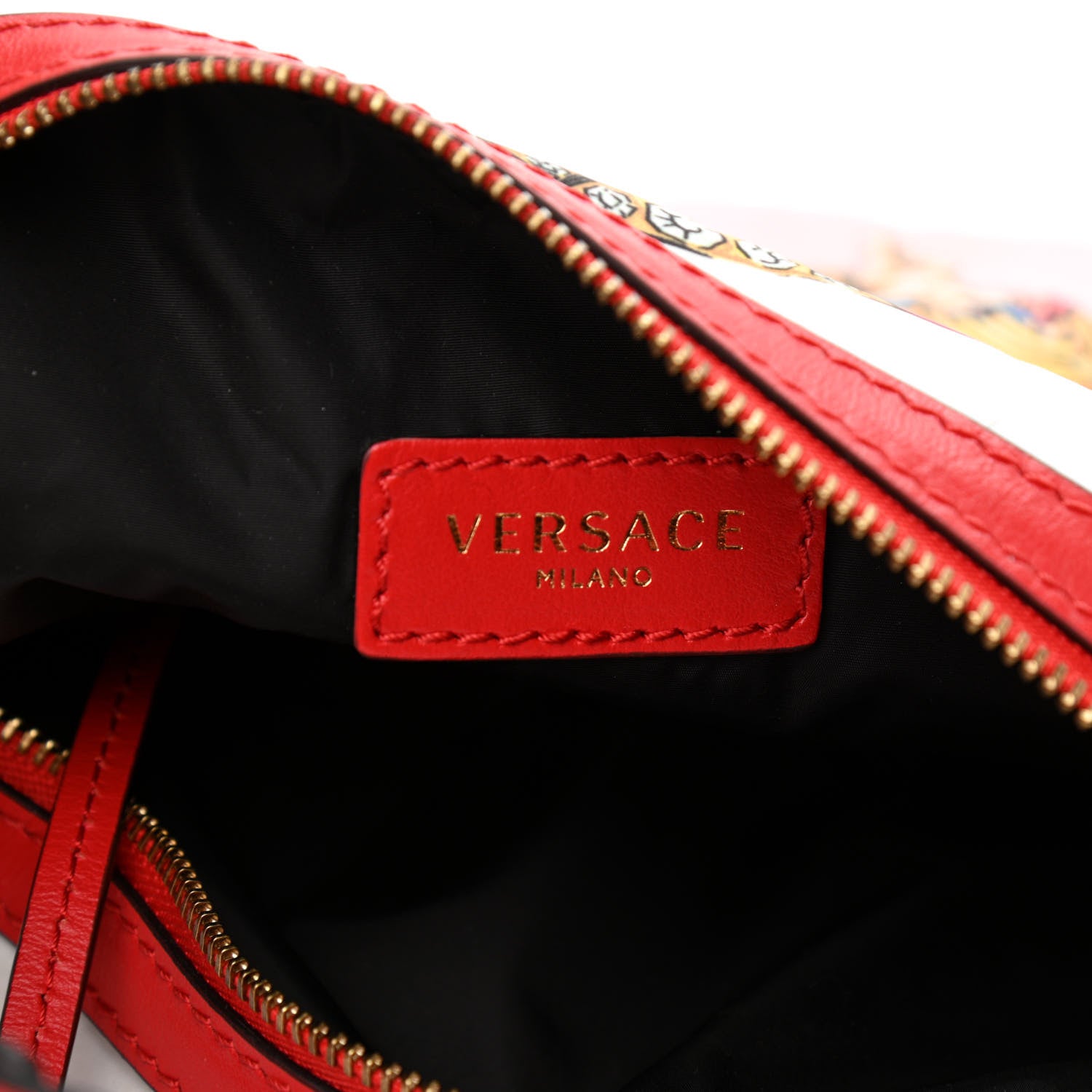 Versace Nylon Calfskin Tresor De La Mer Print Hobo Bag Multicolor 6 of 9