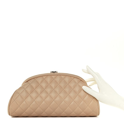 Chanel Lambskin Quilted Timeless Clutch Beige Clair 2 of 9