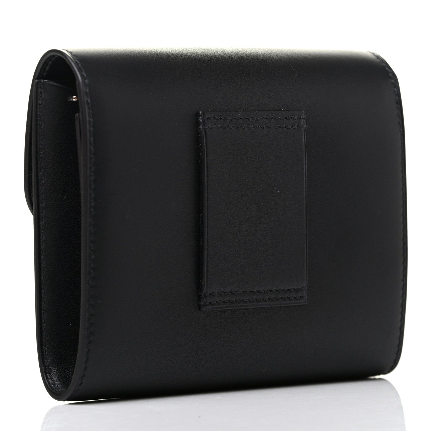 Hermes Allegro Constance Compact Passant Glow Wallet Black White 3 of 8