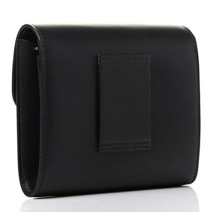 Hermes Allegro Constance Compact Passant Glow Wallet Black White 3 of 8