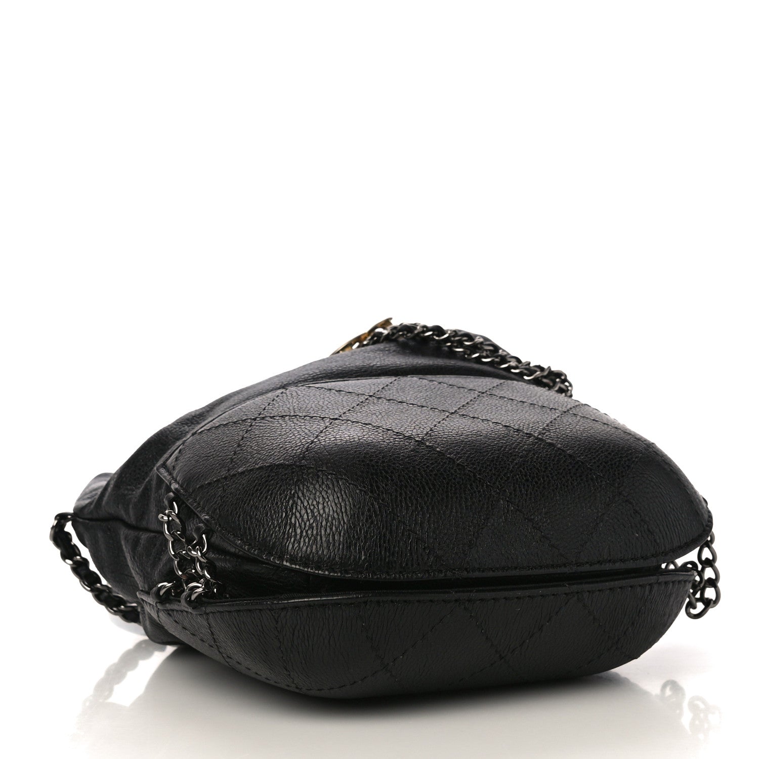 Chanel Calfskin Quilted Small Gabrielle Bucket Black 4 of 10