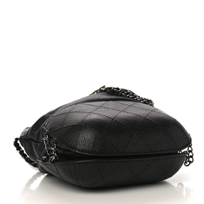 Chanel Calfskin Quilted Small Gabrielle Bucket Black 4 of 10