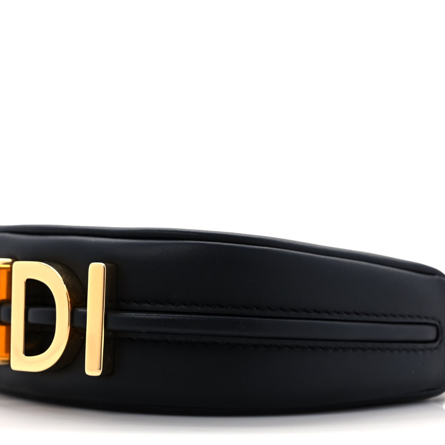 Fendi Vitello Grace Matte Nano Fendigraphy Hobo Charm Black 9 of 9
