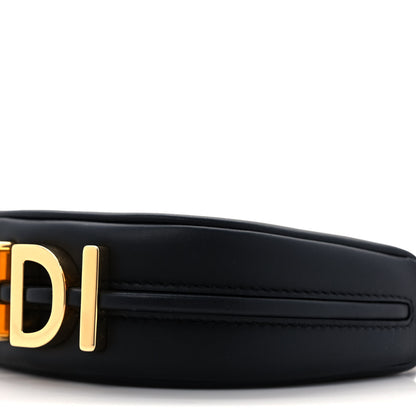 Fendi Vitello Grace Matte Nano Fendigraphy Hobo Charm Black 9 of 9