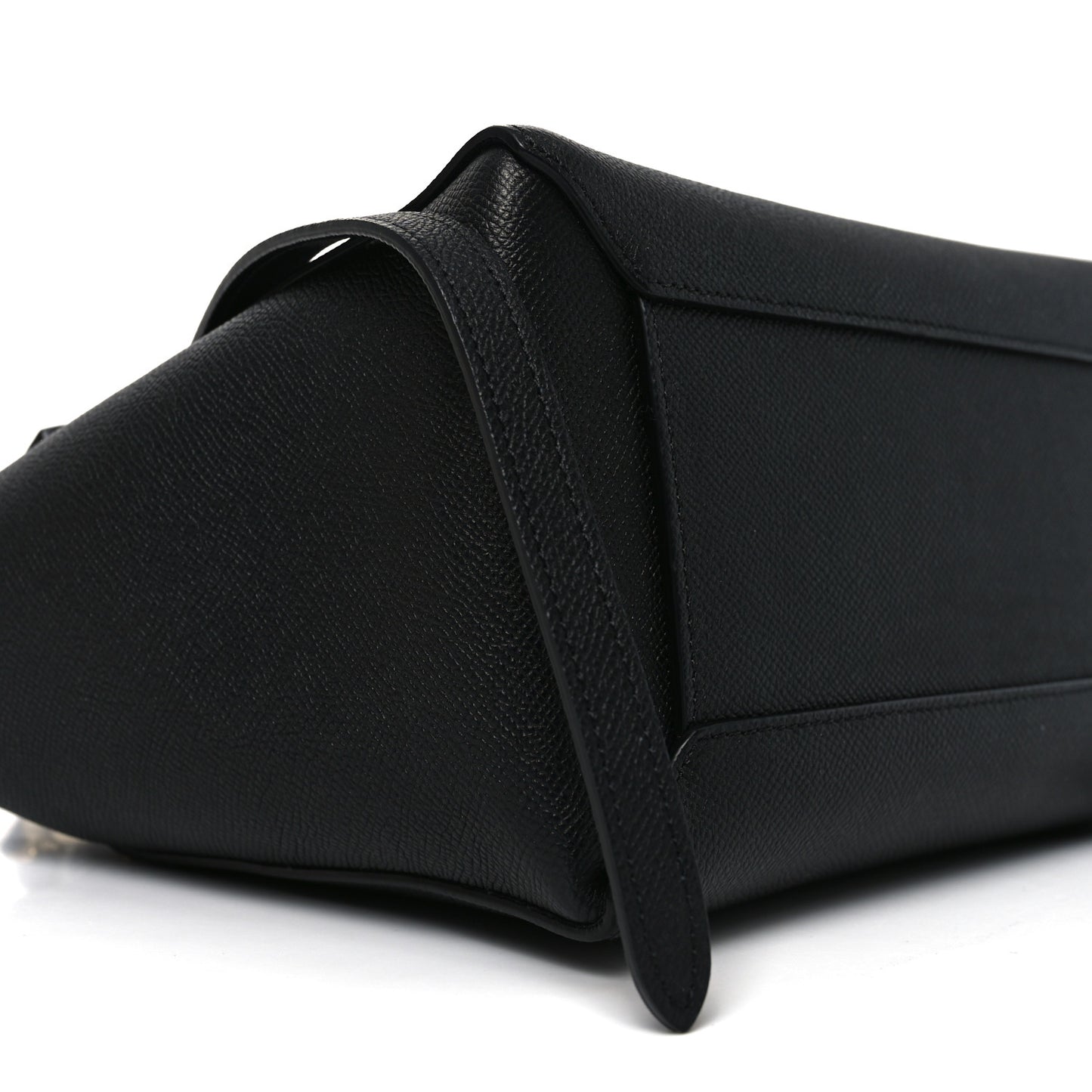 Grained Calfskin Micro Belt Bag Black