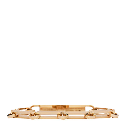 Hermes 18K Yellow Gold Diamond Pave PM Kelly Chaine Bracelet XS 2 of 4