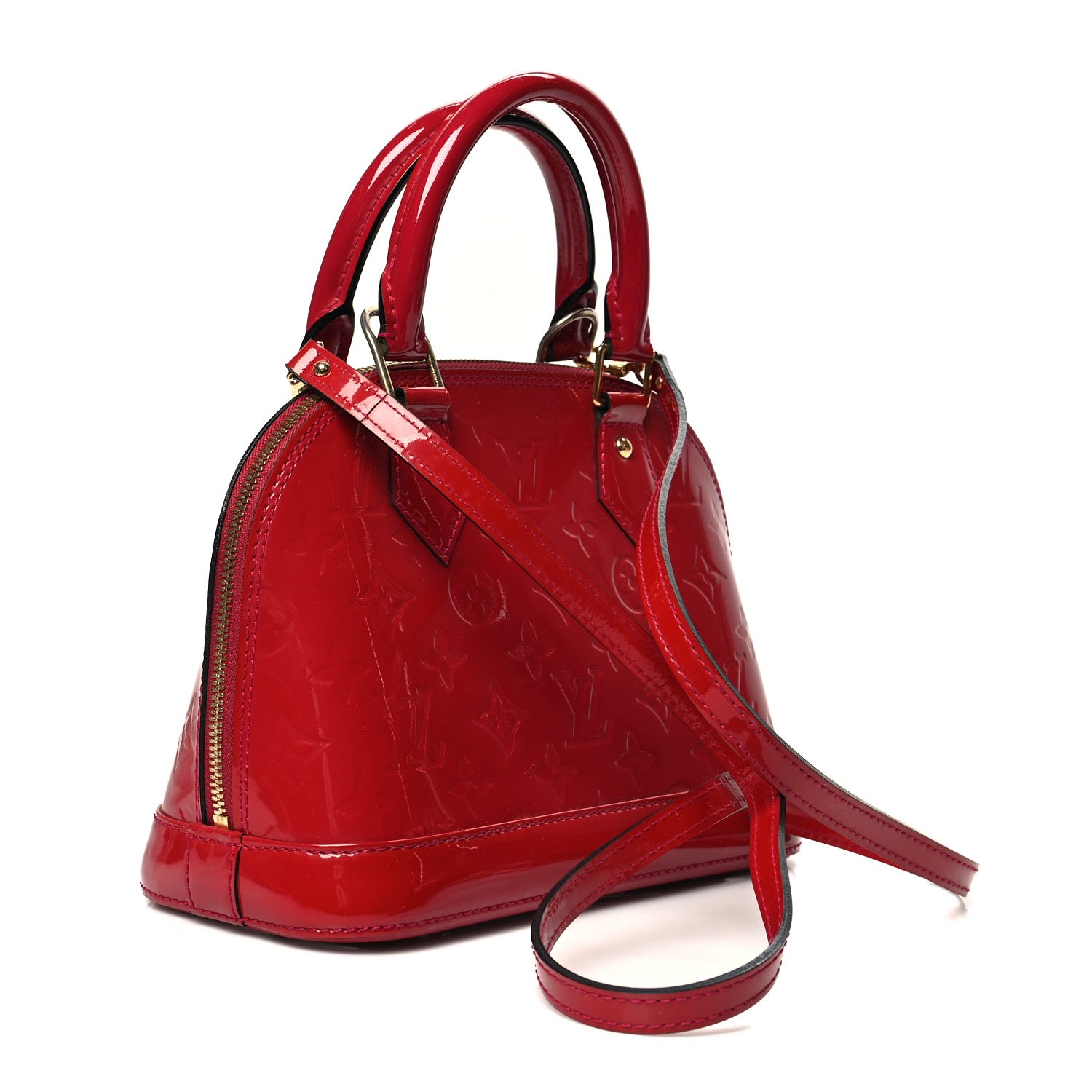 Louis Vuitton Vernis Alma BB Rose Indien 2 of 11