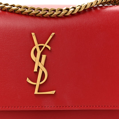 Saint Laurent Calfskin Medium Monogram Sunset Rouge Eros 8 of 10