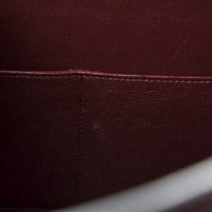 Celine Smooth Calfskin Small Bi-Color Trapeze Burgundy Azur 9 of 17