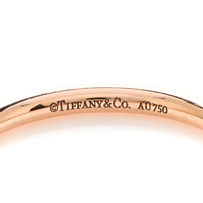 Tiffany 18K Rose Gold 2mm Classic Wedding Band Ring 50 5.5 4 of 4