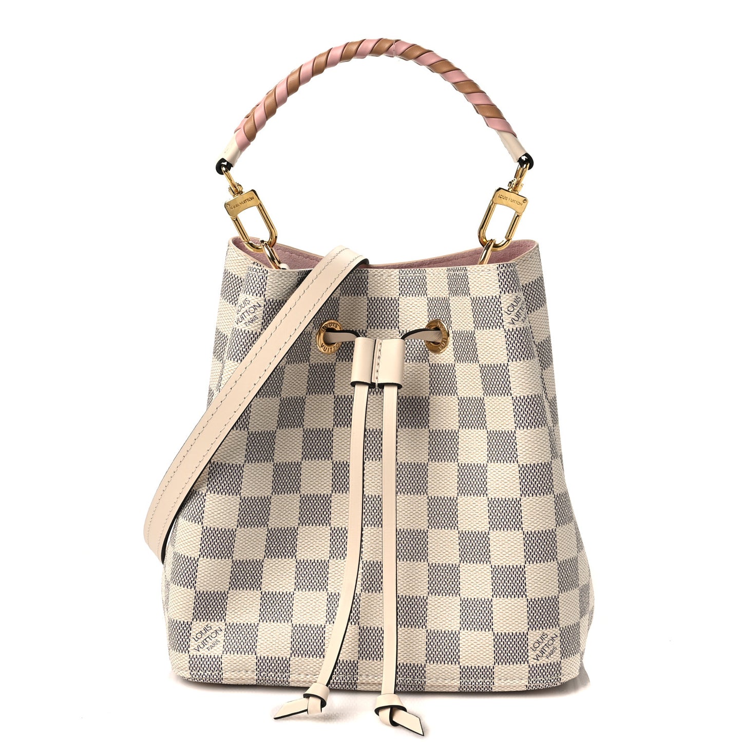 Damier Azur Braided Neonoe BB Pink