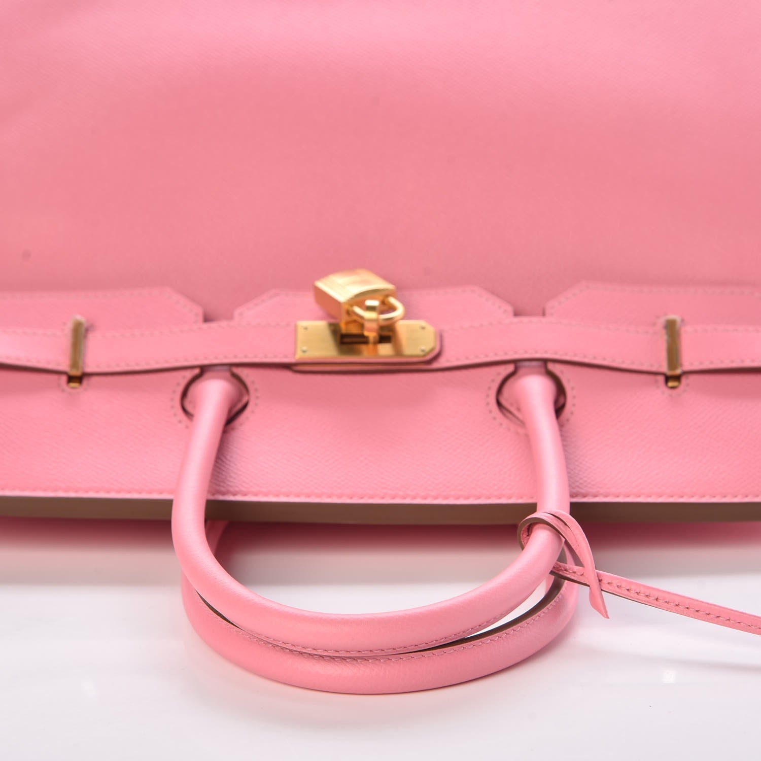 Hermes Epsom Horseshoe Birkin 35 Rose Confetti Gris Perle 10 of 34